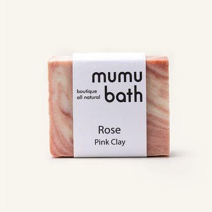 Mumu Bath 溫和花香粉紅手工身體滋潤皂